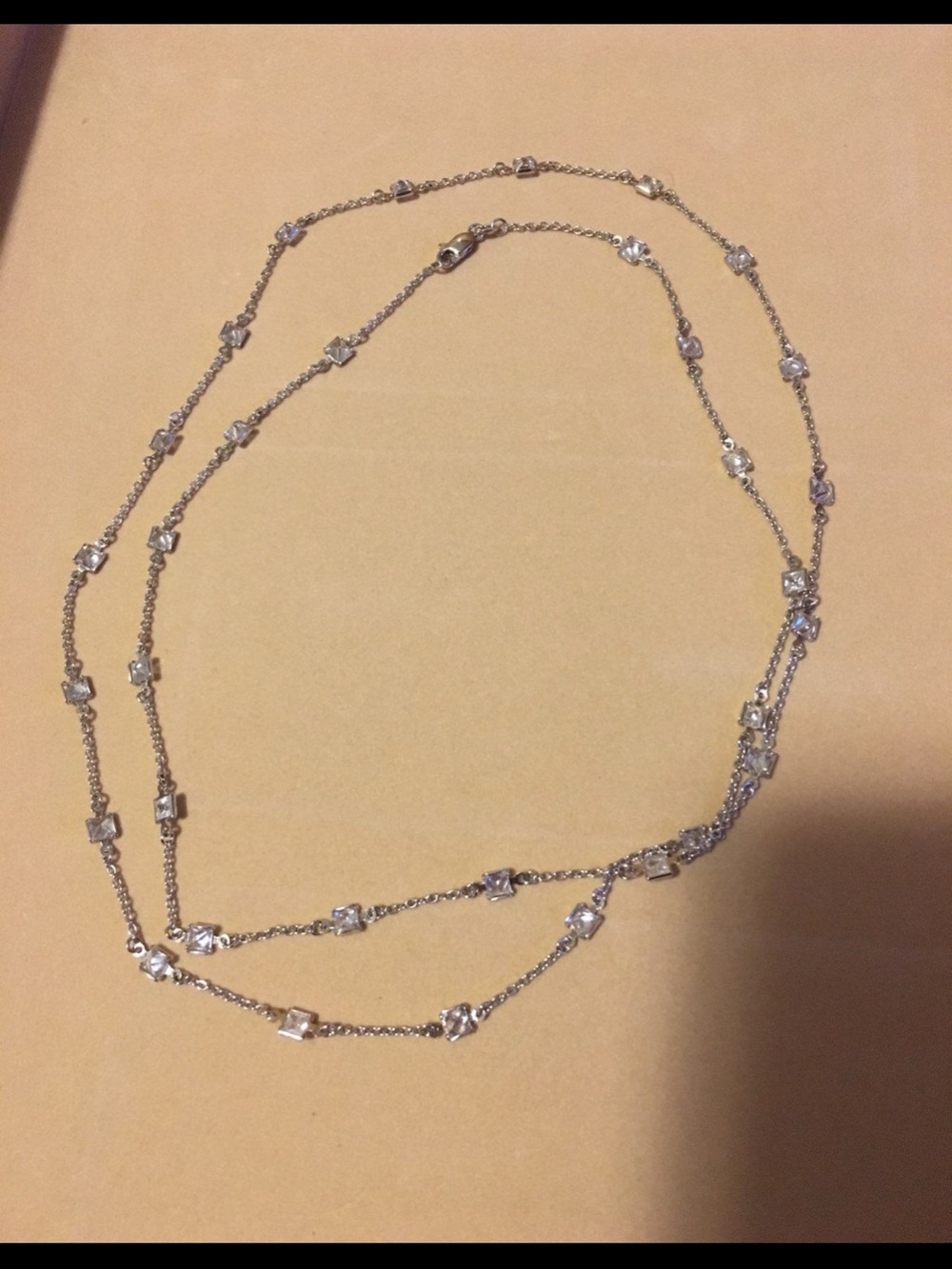 Sterling Silver Crystal Necklace - Women Jewelry